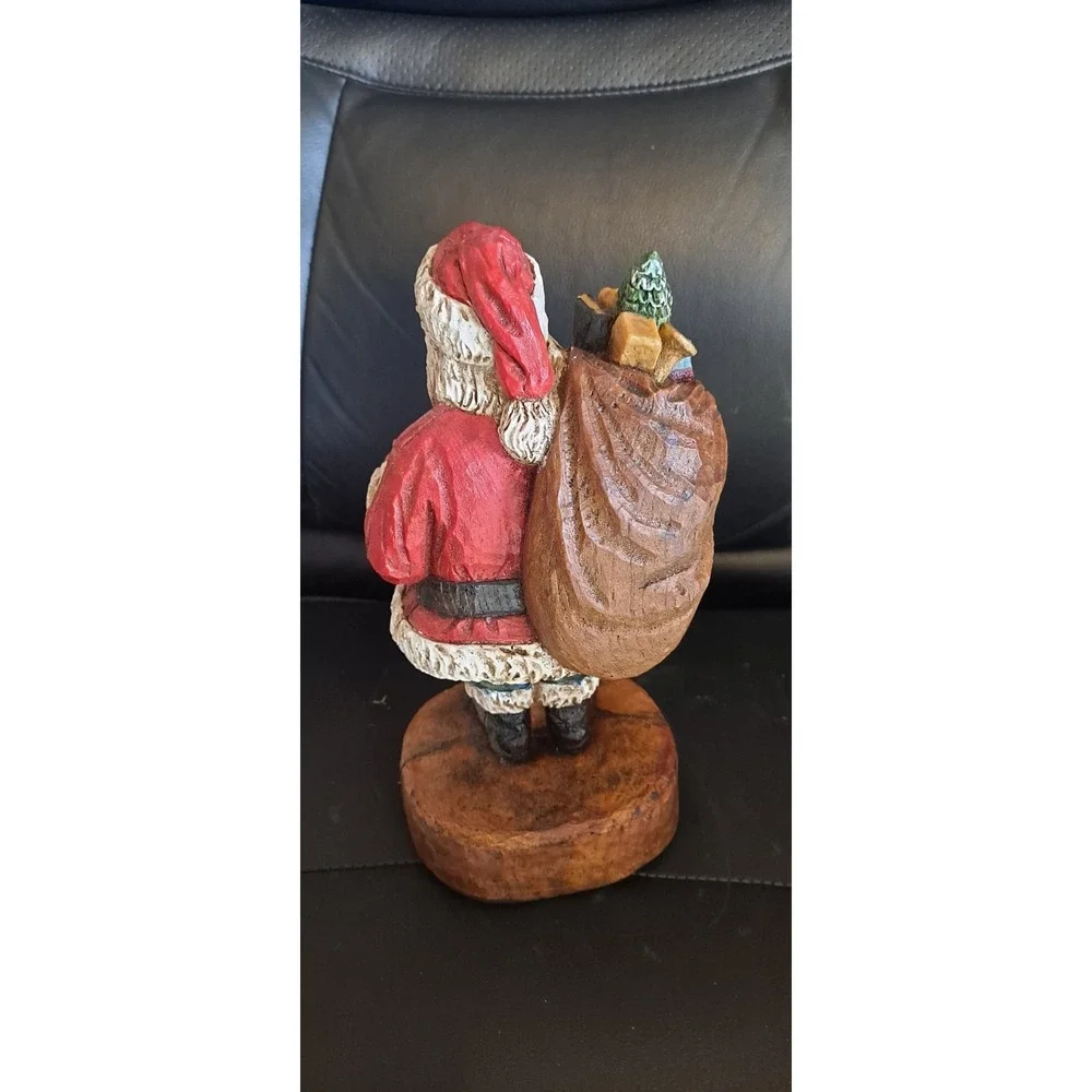 Vintage Collectible Christmas Santa With Bell & Bog of‎ Toys 1987